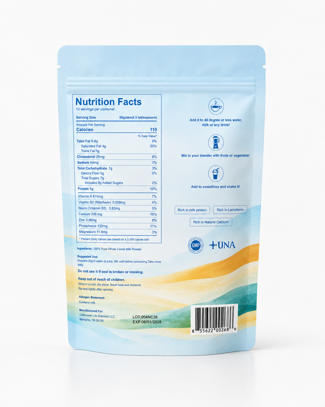Newcell 100% Pure Camel Milk Powder