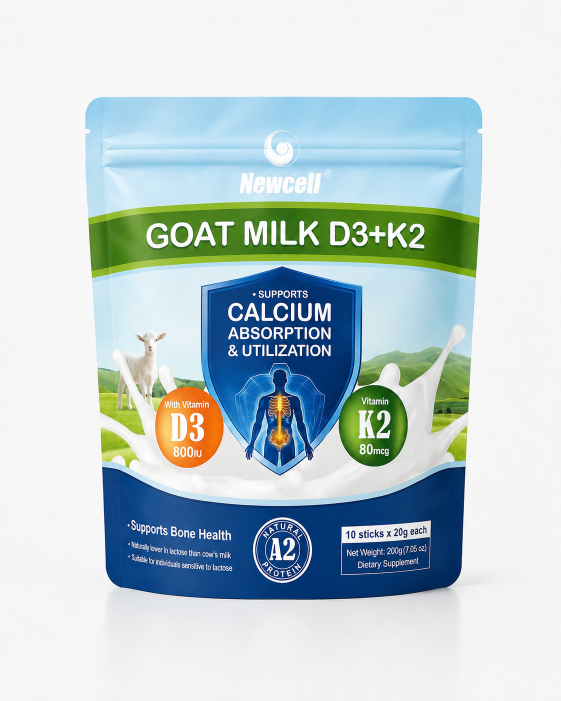 Newcell Goat Milk D3+K2